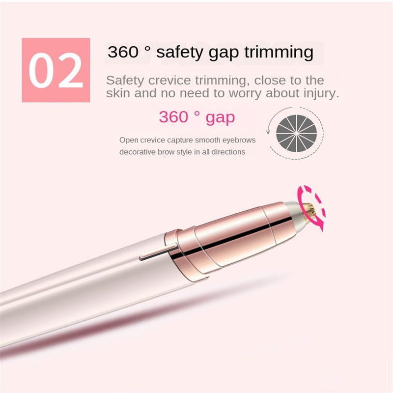 New 360 Degree Electric Eyebrow Trimmer